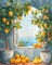 Two Lemon Trees Paint by Number for Adults Beginner Window View of the Sea Paint by Numbers on Canvas Fashion Decor Paint by Numbers Kits Suitable for Gift Home Decoration Without Frame
